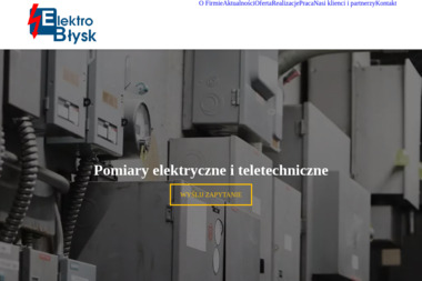 Błysk. Instalacje elektryczne - Przeglądy Elektryczne Krak&oacute;w