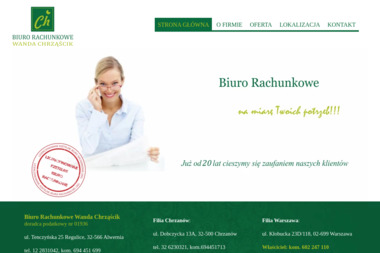 Chrząścik Wanda. Biuro rachunkowe. Doradztwo podatkowe - Księgowy Poczta Alweria) Regulice