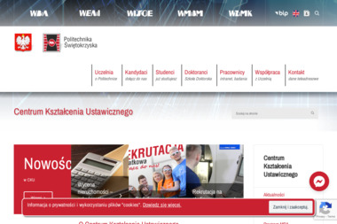 Politechnika Świętokrzyska - Centrum Kształcenia Ustawicznego - Kurs Komputerowy dla Seniorów Kielce