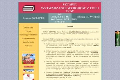 Sztapel Janusz. Wytwarzanie wyrobów z folii PCW - Dostawy wody Elbląg