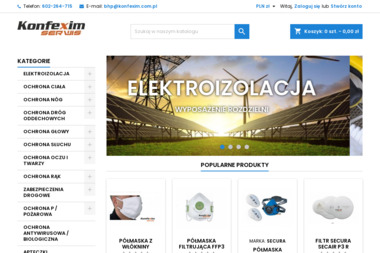 Konfexim Serwis. Hurtownia BHP - Odzież BHP Warszawa