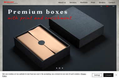 Kra-Box. Drukarnia offsetowa. Introligatornia, display'e reklamowe - Introligator Warszawa