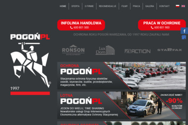 Pogoń. Biuro ochrony - Instalacja Monitoringu Warszawa