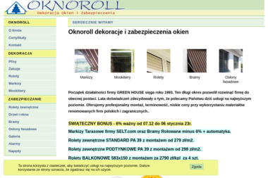 Oknoroll.com BRAMY, ROLETY, MARKIZY - Tanie Rolety Zewnętrzne Elektryczne Bielsko-Biała