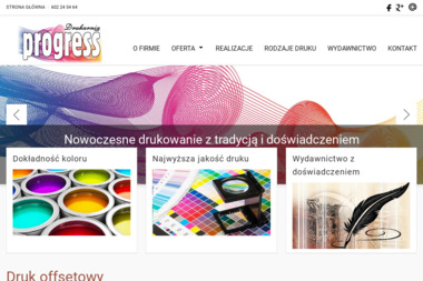 Progress. Sp. z o.o. Drukarnia i wydawnictwo - Banery Reklamowe Sosnowiec