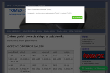 Tomex Gerda. Salon drzwi. Sprzedaż, montaż - Drzwi Wejściowe z Montażem Szczecin