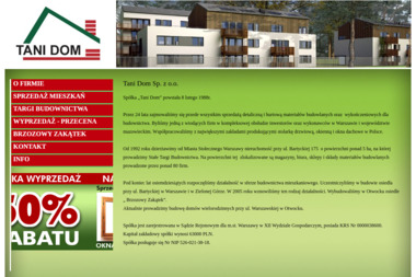 Tani Dom. Sp. z o.o. Sprzedaż okien i drzwi - Drzwi Zewnętrzne z Montażem Warszawa