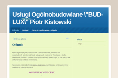BUD-LUX Usługi ogólnobudowlane