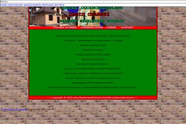 Usługi ogólnobudowlane Dawid Orański - Ekspertyza Techniczna Osłonino