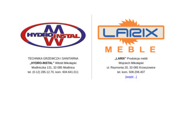 LARIX PRODUKCJA MEBLI Wojciech Mikołajski - Meble z Drewna Krzeszowice