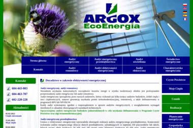 Argox Eco Energia - Świadectwa energetyczne, audyty - Bramy Warszawa