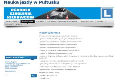 Ośrodek Szkolenia Kierowców Marcin C - Szkolenie Okresowe BHP Pułtusk