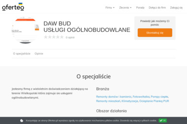 Daw Bud Usługi Ogólnobudowlane - Kominki Kaflowe Poznań