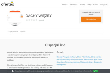 DACHY WIĘŹBY - Tynkowanie OSTROWIEC ŚW