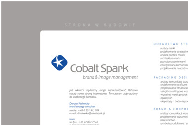 Cobalt Spark - Projektowanie Reklam Warszawa