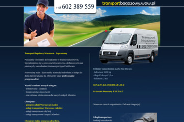 Uslugi transportowe - Przeprowadzki Warszawa