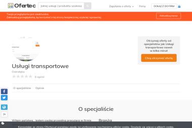 Usługi transportowe - Usługi Transportowe Ostrołęka