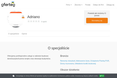 Adriano - Projekty Domów Jednorodzinnych Czajkow