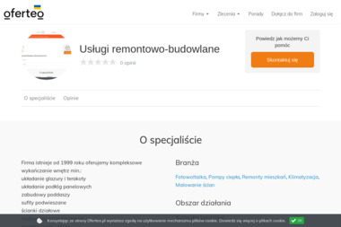 Usługi remontowo-budowlane - Krzesełka Schodowe Brzoza bydgoska