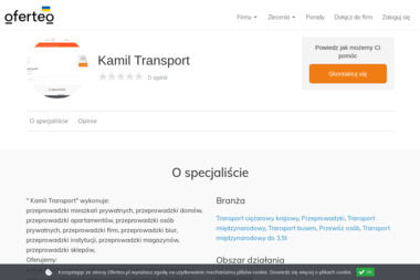 Kamil Transport - Usługi Przewozowe Nowy Dwór Mazowiecki