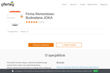 Firma Remontowo-Budowlana JOKA - Remonty Mieszkań Stąporków