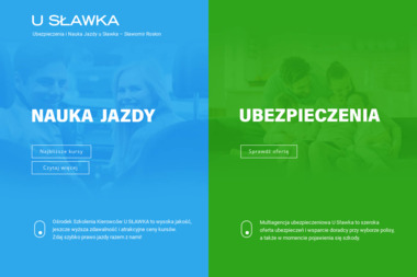 "U Sławka"- Nauka Jazdy. Agencja Ubezpieczeniowa - Szkoła Jazdy Wołomin