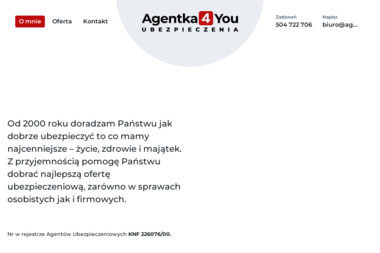Agentka4You Agnieszka Formela - Ubezpieczenia Komunikacyjne OC Gdańsk