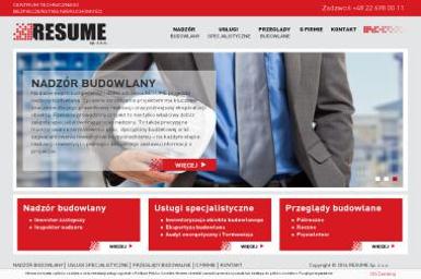 RESUME Sp z o.o. - Wykonanie Konstrukcji Stalowej Warszawa
