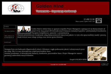 Golden Hind - Tłumaczenia - Organizacja konferencji - Szkolenia - Tłumaczenie Angielsko Polskie Dziekanów Leśny