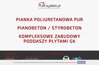 PUR-system - Ocieplanie poddaszy Rzeszów