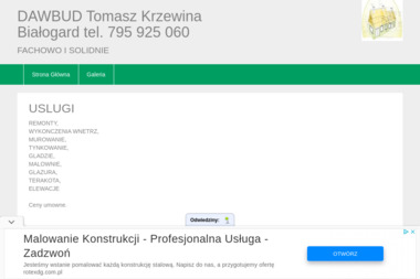 "DAW-BUD" Tomasz Krzewina - Instalatorstwo telekomunikacyjne Białogard