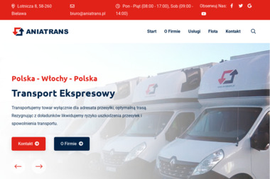 ANIATRANS - Ekspresowy Transport Międzynarodowy - Usługi Busem Bielawa