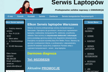 Elkon - Usługi Komputerowe Warszawa