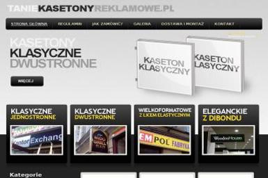 Tanie kasetony reklamowe - Strony Internetowe Oborniki Śląskie