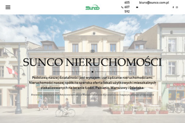 SUNCO Polska Sp. z o.o. - Wynajem nieruchomości Łódź