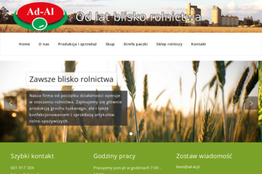 Przedsiębiorstwo Produkcyjno Usługowo Handlowe "Ad-Al" - Ciągniki rolnicze nowe Lubraniec