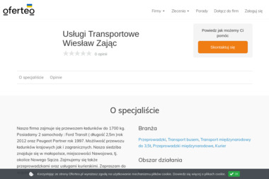 Usługi Transportowe Wiesław Zając - Przeprowadzki Nawojowa