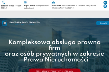 Kancelaria Budowlana - Prawo Pracy Warszawa