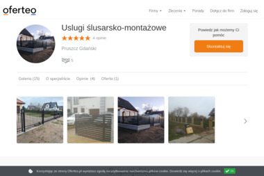 Uslugi ślusarsko-montażowe - Balustrady nierdzewne Pruszcz Gdański