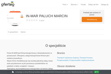 IN-MAR PALUCH MARCIN - Przewozy Busem Żyrardów