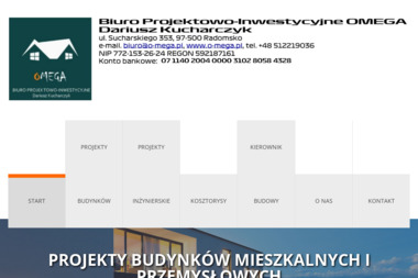 Biuro Projektowo-Inwestycyjne OMEGA Dariusz Kucharczyk - Doświadczony Architekt Radomsko