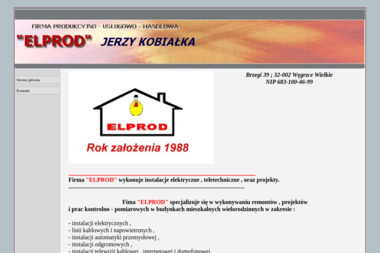 ELPROD - Instalacja Odgromowa Węgrzce Wielkie