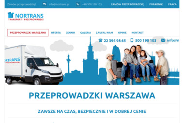 Nortrans Norbert Wojciechowski - Transport Mebli Warszawa