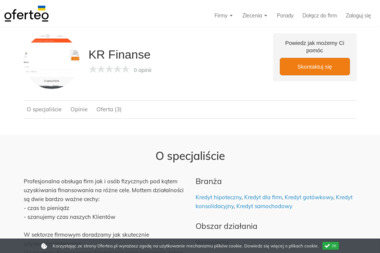 KR Finanse - Kredyt Got&oacute;wkowy Online Warszawa