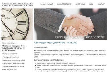 Kancelaria Adwokacka Przemysław Kopko - Ubezpieczenie AC Warszawa