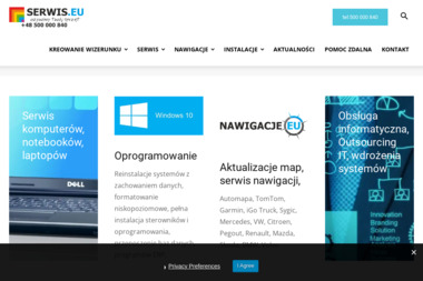 Serwis.eu - serwis komputerowy, obsługa informatyczna - Usługi Komputerowe Szczecin