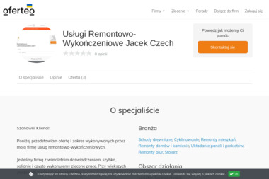 Usługi Remontowo-Wykończeniowe Jacek Czech - Remonty Kamienic Białaczów