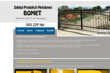 Zakład Produkcji Metalowej BOMET - Bramy garażowe Strzyżewice