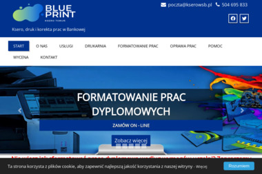 BLUE PRINT - formatowanie prac - Introligator Toruń