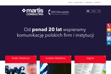 Martis CONSULTING Sp. z o. o. - Strategia PR Warszawa
